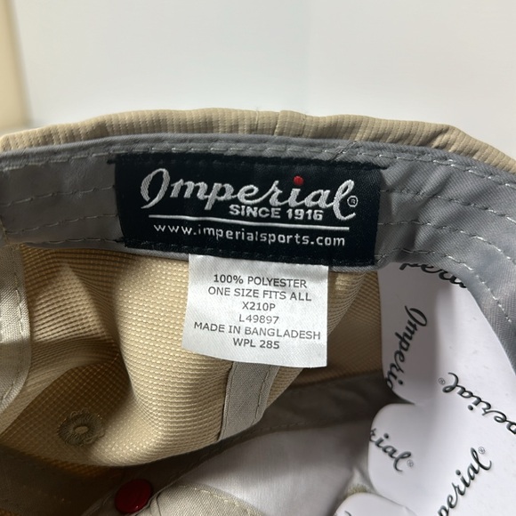 Mens Tan Lake Arrowhead Imperial true fit Golf Hat with a UPF 50+. New With Tags - Picture 7 of 8